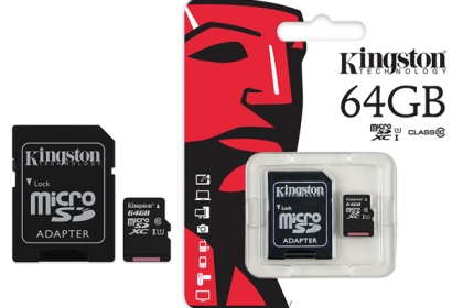 Thẻ nhớ MicroSD 64GB Kingston C10
