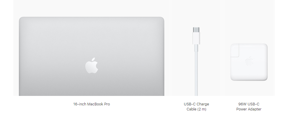Phụ kiện macbook pro 16 inch sạc typer C 96W