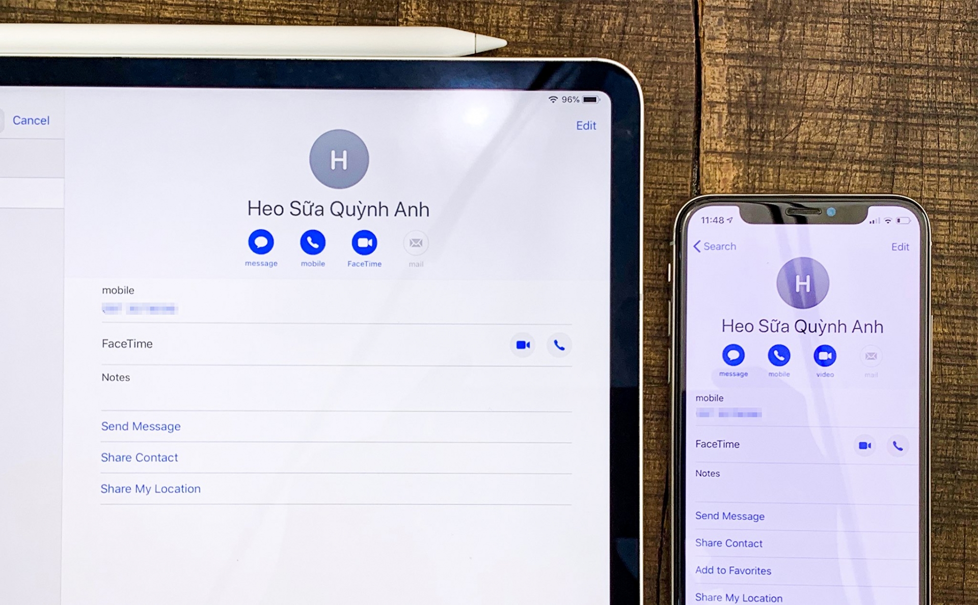 Kết nối quộc gọi giữa iphone và ipad